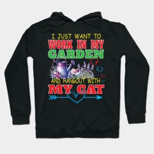 Gardening Cat Feline Lover Gardener Garden Pet Plants Hoodie